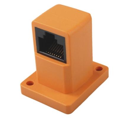 China 90 Degree RJ45 Cable Coupler 8P8C Network cable extension adapter for sale