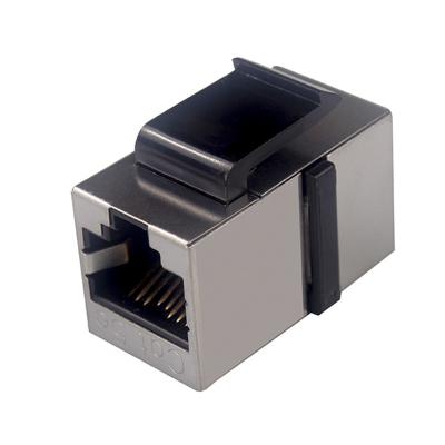 China UL94V 0 Shielded Cat5e RJ45 Cable Coupler Modular Keystone Connector for sale