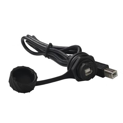 Chine Mâle d'USB B de bâti de panneau au câble RJ45 imperméable femelle pour l'imprimante à vendre