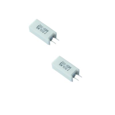 China SQM Ceramic Wirewound Resistors Vertical Mount 2W-10W 150PPM for sale