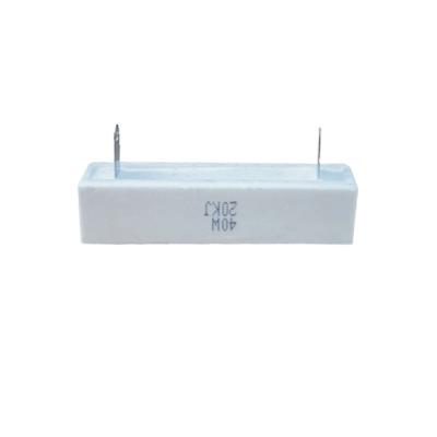 China 10W-50W Ceramic Cement Power Resistor 100PPM RoHS Compliant for sale