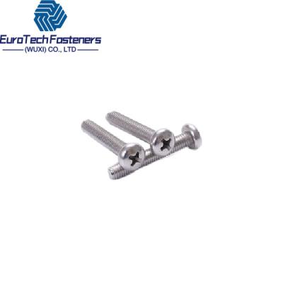 China Cross Recessed Pan Head Machine Screw Zinc Galvanized Iso 7045 Din 7985 A2 M 2.5x20 A4 for sale