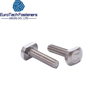 China Din 787 Square Head T Shaped Nut Bolt Screw T-Slot Bolt Stainless Steel 12.9  M8x20/25/30/35 for sale