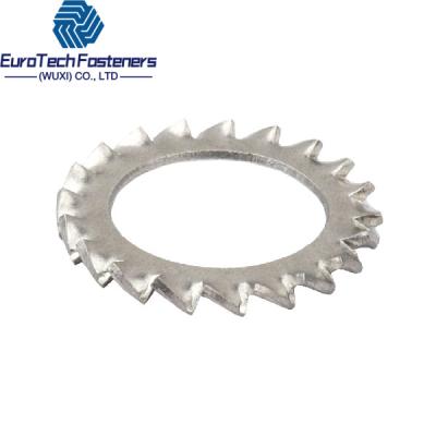 China Star Countersunk Internal External Tooth Lock Washer DIN 6797 A Spring Steel Zinc Plated for sale