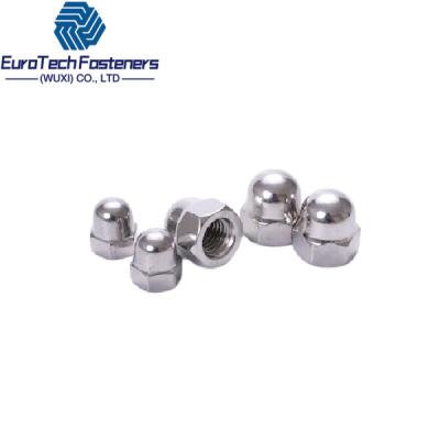 China Nut Din 1587 Hexagon Domed Cap Nuts With Fine Thread M6 A2 A4 M4 M3 M5 M30 M36 for sale