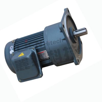 China 200W Horizontal Electric Motor Reducer , 3 Phase Motor With Reduction Gearbox for sale