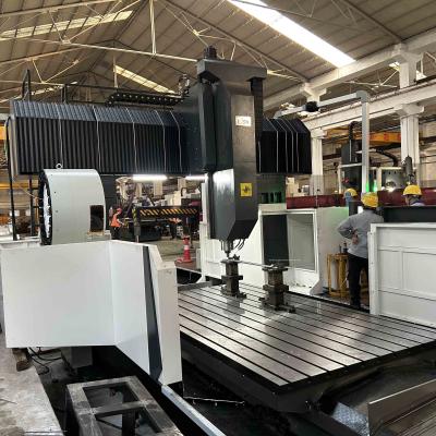 China High Stability Double Column Machining Center 4 Axis Gantry Type Machining Center for sale