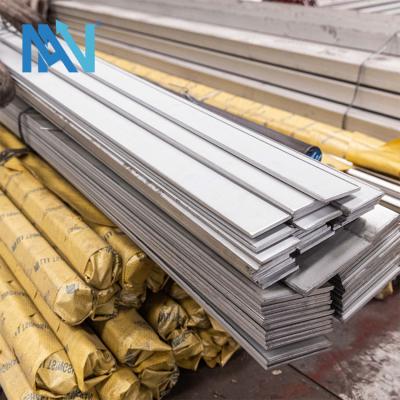 China 304 316 316L Stainless Steel Flat Bar Hot Rolled Length Customized for sale