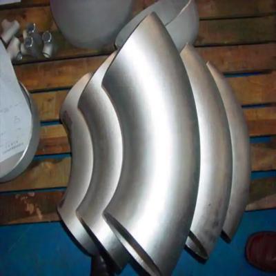 China Fittings de tuberías de alta aleación 254 SMO, de acero inoxidable Codo de tubería ASTM A403 S31254 en venta