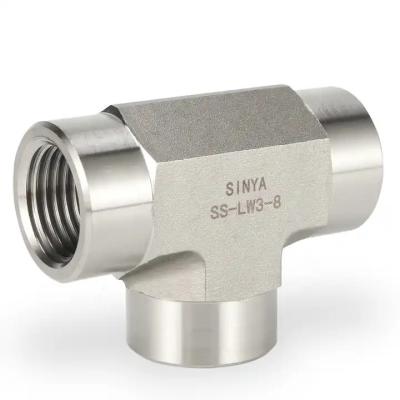 China High Pressure Screwed Pipe Fittings Stainless Steel 1/4