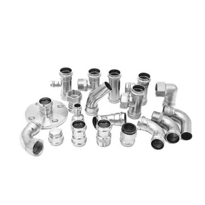 China EN10312 Stainless Steel Pipe Fitting , SCH10 SCH20 SCH30 Press Pipe Fitting for sale