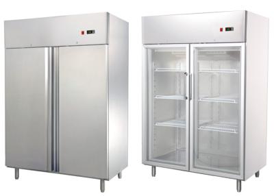 China CE Approved R290 Available 2 Door Commercial Freezer Commercial Kitchen Refrigeration Equipment for sale