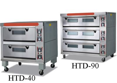 China Bakeries Commercial Electric Gas Deck Oven With Steam / 2 - 9 Trays for sale