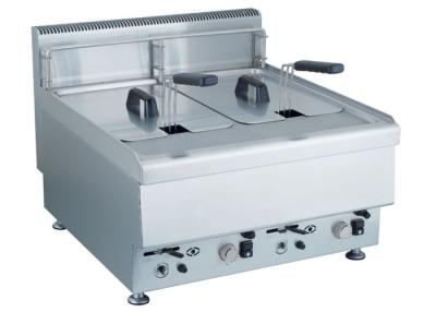 China Stainless Steel Cooking Lines , Gas / Electric Deep Fryer Commercial 8L - 10L Per Tank for sale