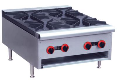 China Commercial Restaurant Cooking Equipment Table Top Gas Stove With 1 / 2 / 4 / 6 Burners for sale