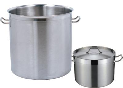 China 12 Litre / 113 Litre Catering Buffet Equipment , Stainless Steel Stockpot With Double Lid for sale