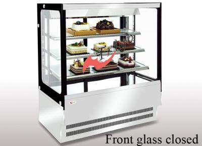 China Anti - Fog  Square Cake Display Refrigerator , Food Display Cabinets With LED Lights for sale