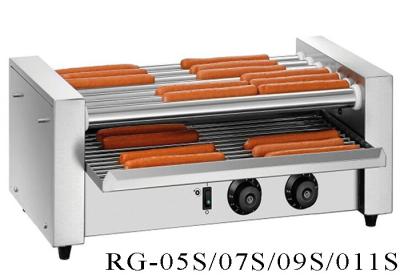 China Commercial Hot Dog Grill Machine 5 / 7 / 9 / 11 Rollers , Electric Hot Dog Roller Machine for sale