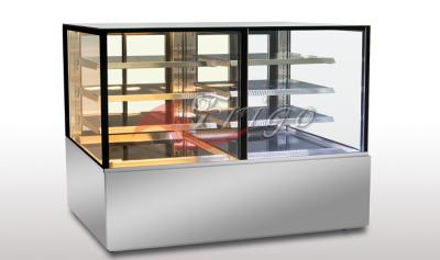 China Cold & Warm 2 In 1 Food Display Showcase 3 Shelves Distance & Angle Adjustable for sale