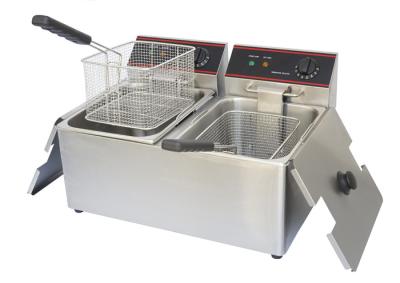 China Table Top Restaurant Cooking Equipment , Single / Double Tank Electric Fryer Commercial for sale