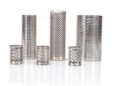 China Woven Metal Mesh Filter Welded Perforated Mesh Screen Filter Tube for sale