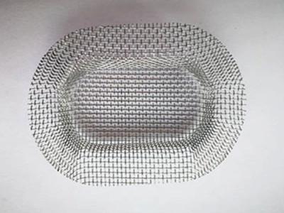 China Oval Stamping Stainless Steel Wire Mesh Filter Screen 80x80 120x120 for sale