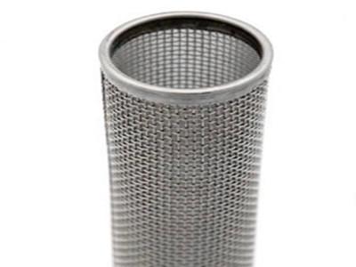 China SS304 316 Multi Layer Wire Mesh Cylinder Filter Abrasion Resistance for sale