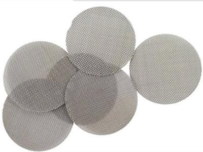 China Metal Single Layer Wire Mesh Filter Disc Wire Mesh Filter Screen  For Filtering Screening for sale