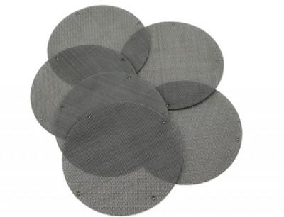 China Custom Cutting Edge Metal Filter Disc / Round Industrial Filter Elements Anti Corrosion for sale