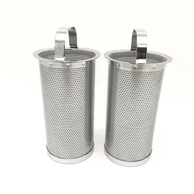 China Industrial Stainless Steel Basket Strainer Screen For Filter Systems for sale