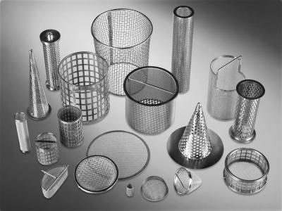 China Custom Metal Mesh Screen Filter Disc Tube Cylinder Dome Conical Shaped for sale
