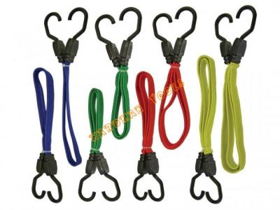 China 8pc Heavy Duty Bungee Cord Flat Bungee Straps 3X Stronger Customized for sale