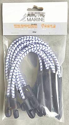 China o encerado 10pieces ajustável amarra para baixo tirantes com mola resistentes da bola dos cabos à venda