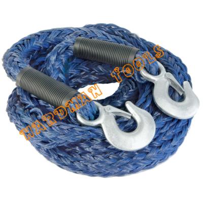 China Auto Accessories Braided Tow Rope Car Towing Cable 3 Tons Pull Capacity for sale