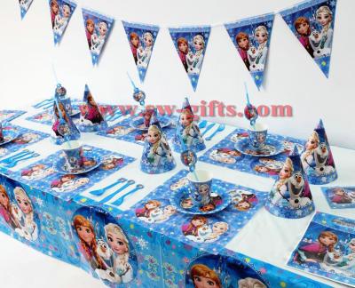 China Disney Frozen Princess Anna Elsa Kids Birthday Party Decoration Set Party Supplies Baby Birthday Party Pack event party for sale