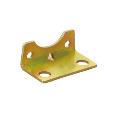 China Gold Color LB Foot Mounting Bracket , Standard Pneumatic Cylinder Accessories for sale
