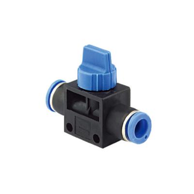 China Manual Operation Push To Connect Fittings , Black / White HVFF Plastic Air Fittings for sale