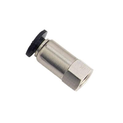 China Female Straight One Touch Tube Fittings , PCF - C Mini Pneumatic Push Fittings for sale