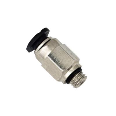China SMC Type PC - C Plastic Air Line Fittings , Brass Nickel Plated Push In Air Fittings for sale
