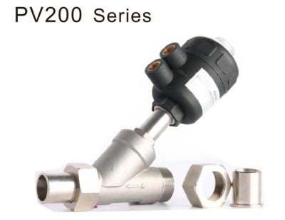 China Série PV200 válvula de Seat do ângulo de 2/2 maneiras para o meio até + 180℃ DN15 ~ 65 à venda