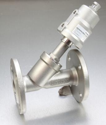 China 2 / 2 Way Angle Seat Valve PV 400 Series With Flange Ends Connection DN15 ~ 100 for sale