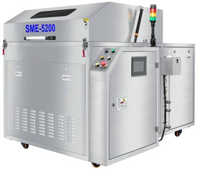China SMT Pallet Flux Spray Cleaning Machine PLC Controlled Liquid  Wash Water Rinse Hot Air Dry Machine for sale