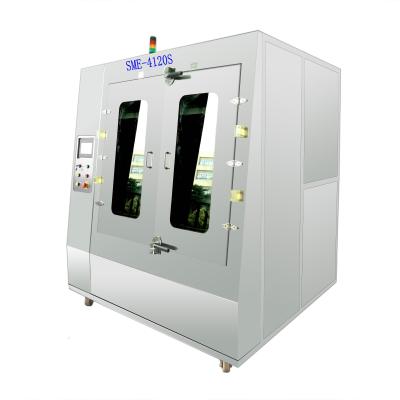 China Máquina lateral dobro automática da limpeza de pulverizador da água 3KW para a emulsão da tela na tela à venda