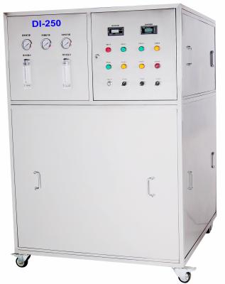 China 250 L/H Stainless steel frame deionized water machine 160L water tank capacity DI water machine for sale
