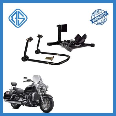 China Anti-Skid Movable Motorcycle Stand Front Paddock Stand Headstock Chock for sale