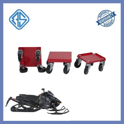 China Alloy Steel Snowmobile Casters Wheels 1500lbs 3 Pcs Heavy Duty Snow Mobile Dolly for sale