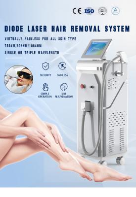 China Painless 808nm Diode Laser Hair Removal Machine For Salon for sale