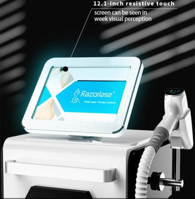 China Razorlase 808nm Laser Hair Removal Machine 120J/CM2 with 10.4 inch LCD touch screen for sale