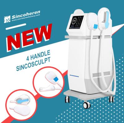 China EMSLIM Body Slimming Beauty Equipment , Fat Sculpting Machine White Color for sale