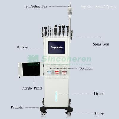 China Salon H2O2 Hydra Facial Machine , 7 In 1 Hydra Dermabrasion Machine for sale